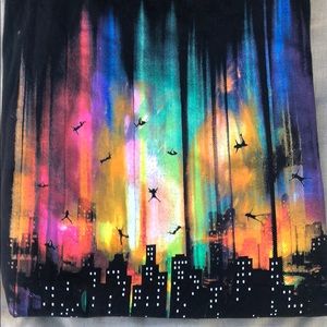 “Humans falling from sky” graphic tee